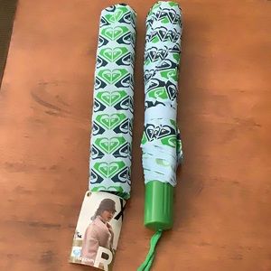 Roxy Regular Size Umbrella - Green/Blue